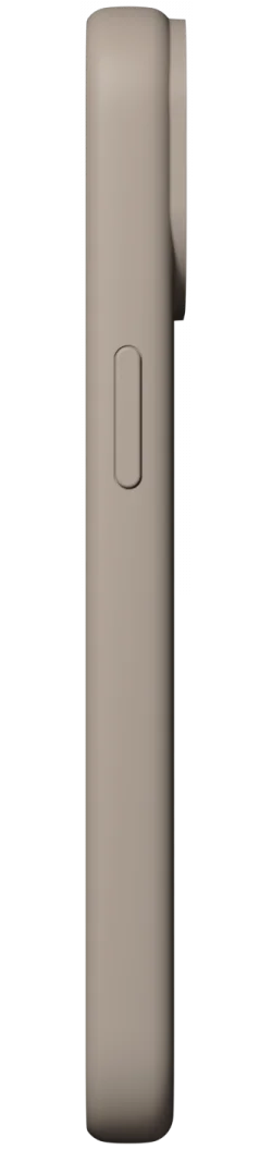 Nudient Base Case Apple iPhone 15 Hoesje Siliconen Cover Stone Beige afbeelding 2