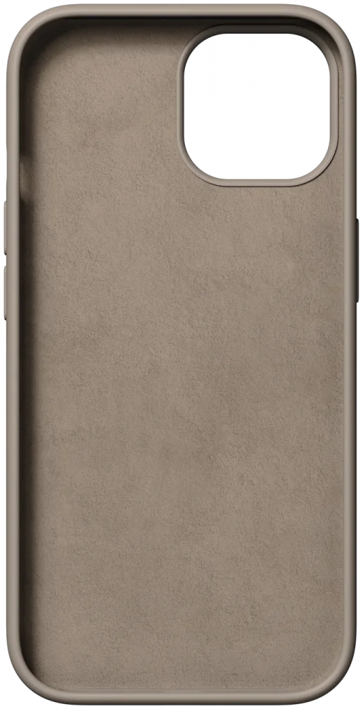 Nudient Base Case Apple iPhone 15 Hoesje Siliconen Cover Stone Beige afbeelding 3