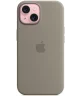 Origineel Apple iPhone 15 Hoesje MagSafe Silicone Case Klei