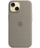 Origineel Apple iPhone 15 Hoesje MagSafe Silicone Case Klei
