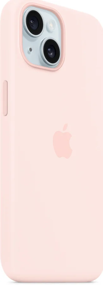 Origineel Apple iPhone 15 Hoesje MagSafe Silicone Case Licht Roze afbeelding 2