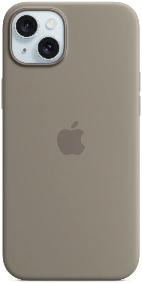 Origineel Apple iPhone 15 Plus Hoesje Silicone Case Klei afbeelding 1
