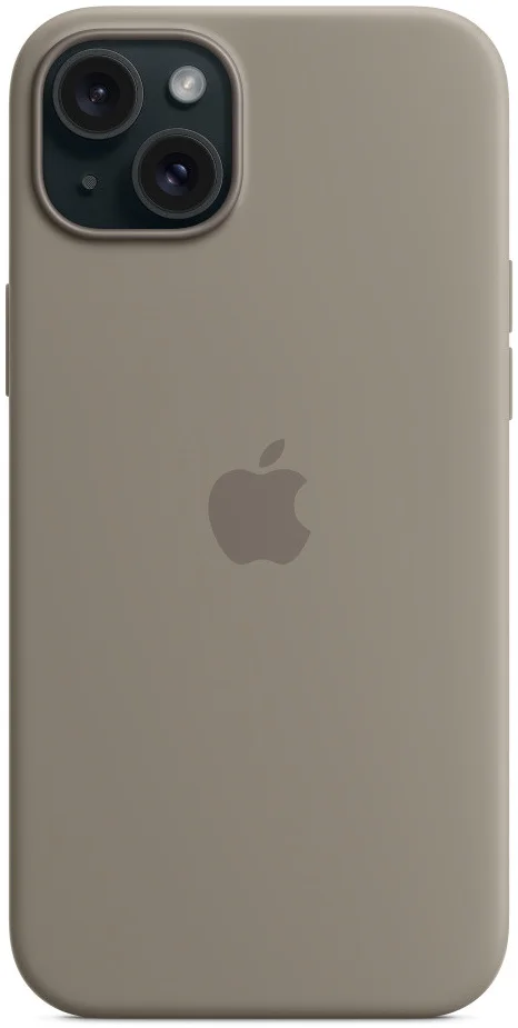 Origineel Apple iPhone 15 Plus Hoesje Silicone Case Klei afbeelding 2