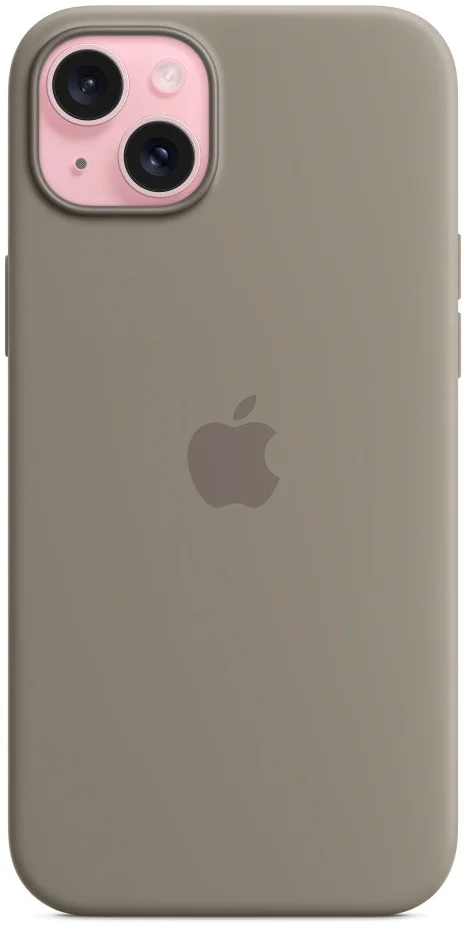 Origineel Apple iPhone 15 Plus Hoesje Silicone Case Klei afbeelding 3