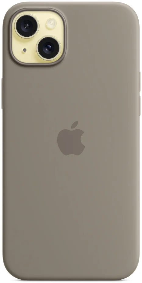 Origineel Apple iPhone 15 Plus Hoesje Silicone Case Klei afbeelding 4