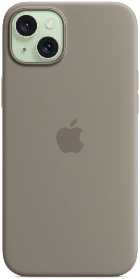 Origineel Apple iPhone 15 Plus Hoesje Silicone Case Klei afbeelding 5