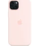 Origineel Apple iPhone 15 Plus Hoesje Silicone Case Licht Roze