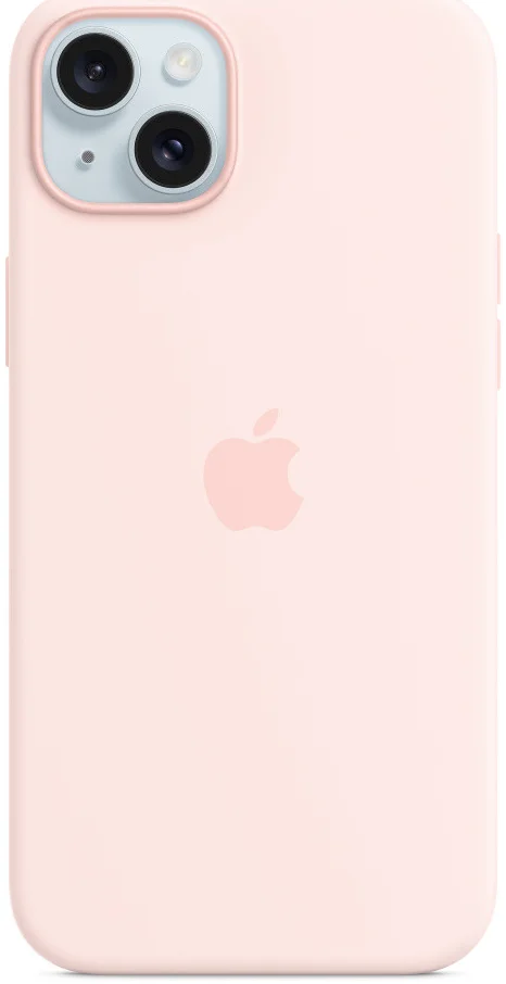 Origineel Apple iPhone 15 Plus Hoesje Silicone Case Licht Roze afbeelding 1
