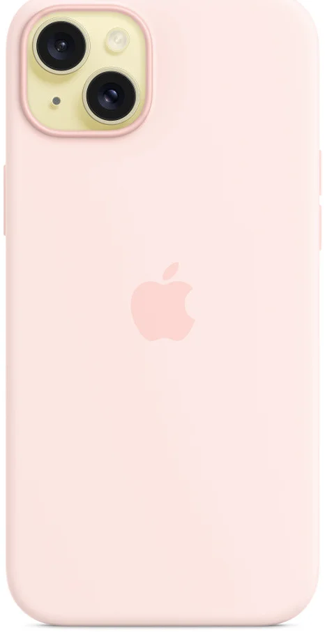 Origineel Apple iPhone 15 Plus Hoesje Silicone Case Licht Roze afbeelding 4