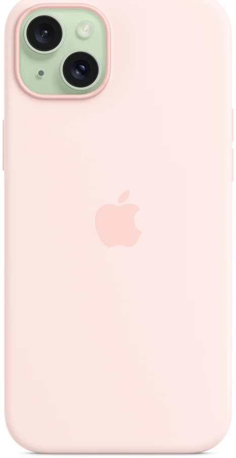 Origineel Apple iPhone 15 Plus Hoesje Silicone Case Licht Roze afbeelding 5