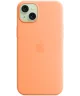 Origineel Apple iPhone 15 Plus Hoesje Silicone Case Fris Oranje