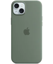 Origineel Apple iPhone 15 Plus Hoesje Silicone Case Cipres Groen