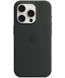 Origineel Apple iPhone 15 Pro Hoesje Silicone Case Zwart