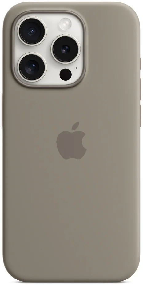 Origineel Apple iPhone 15 Pro Hoesje Silicone Case Klei afbeelding 1