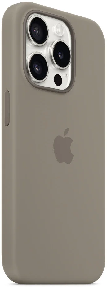 Origineel Apple iPhone 15 Pro Hoesje Silicone Case Klei afbeelding 2