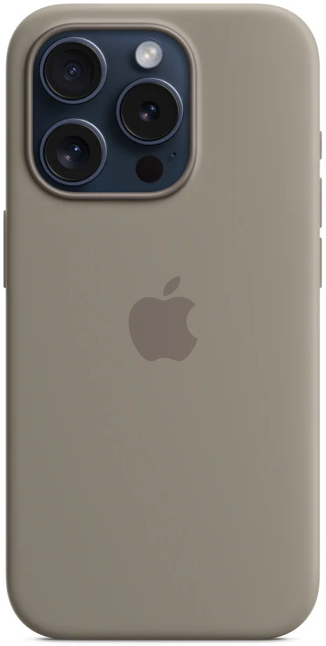 Origineel Apple iPhone 15 Pro Hoesje Silicone Case Klei afbeelding 6