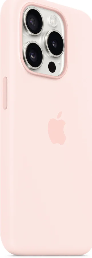 Origineel Apple iPhone 15 Pro Hoesje Silicone Case Licht Roze afbeelding 2