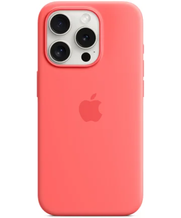 Origineel Apple iPhone 15 Pro Hoesje Silicone Case Guave Hoesjes