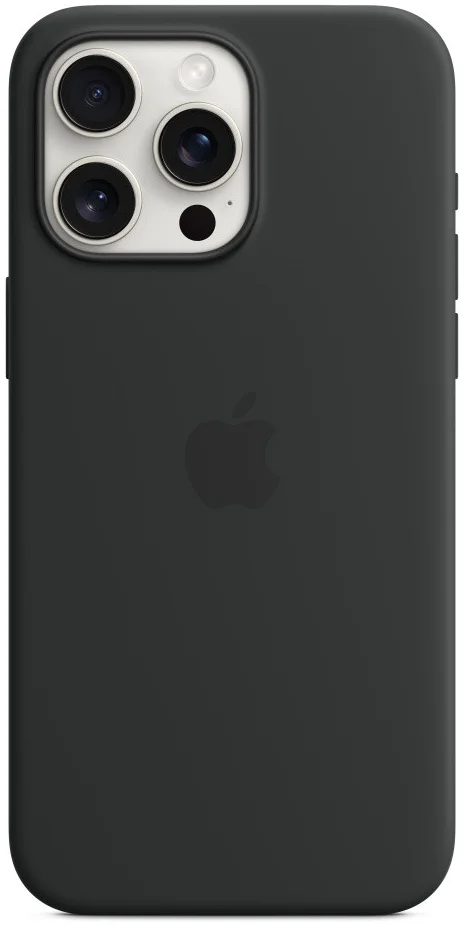 Origineel Apple iPhone 15 Pro Max Hoesje Silicone Case Zwart afbeelding 3