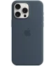 Origineel Apple iPhone 15 Pro Max Hoesje Silicone Case Storm Blauw