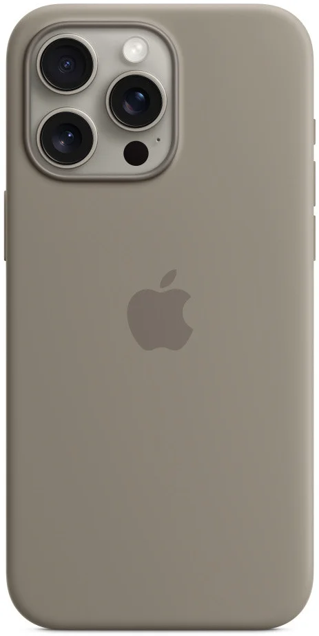 Origineel Apple iPhone 15 Pro Max Hoesje Silicone Case Klei afbeelding 1