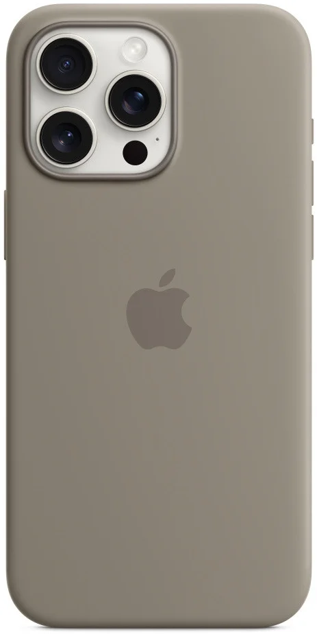 Origineel Apple iPhone 15 Pro Max Hoesje Silicone Case Klei afbeelding 3
