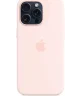 Origineel Apple iPhone 15 Pro Max Hoesje Silicone Case Licht Roze