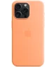 Origineel Apple iPhone 15 Pro Max Hoesje Silicone Case Fris Oranje