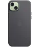 Origineel Apple iPhone 15 Hoesje MagSafe FineWoven Case Zwart