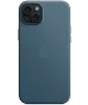 Origineel Apple iPhone 15 Hoesje MagSafe FineWoven Case Oceaan Blauw