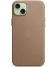 Origineel Apple iPhone 15 Plus Hoesje FineWoven Case Taupe