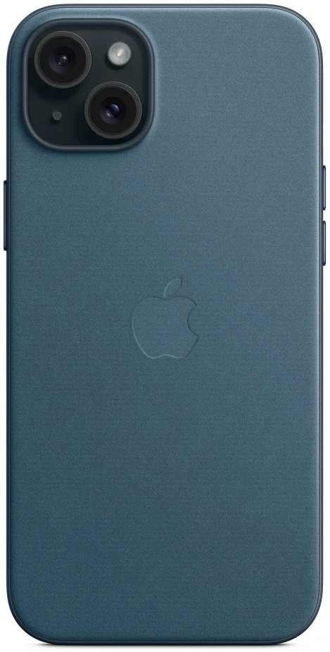 Origineel Apple iPhone 15 Plus Hoesje FineWoven Case Oceaan Blauw afbeelding 5
