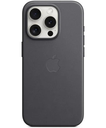 Origineel Apple iPhone 15 Pro Hoesje FineWoven Case Zwart Hoesjes