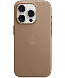 Origineel Apple iPhone 15 Pro Hoesje FineWoven Case Taupe