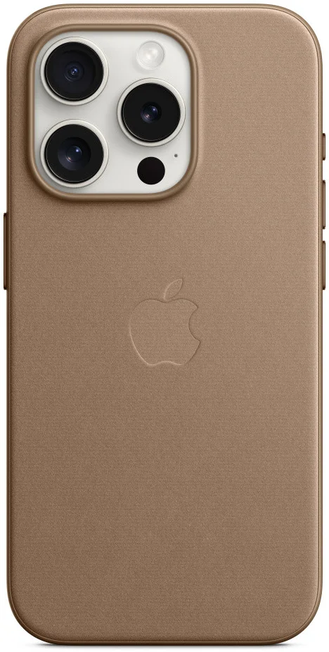 Origineel Apple iPhone 15 Pro Hoesje FineWoven Case Taupe