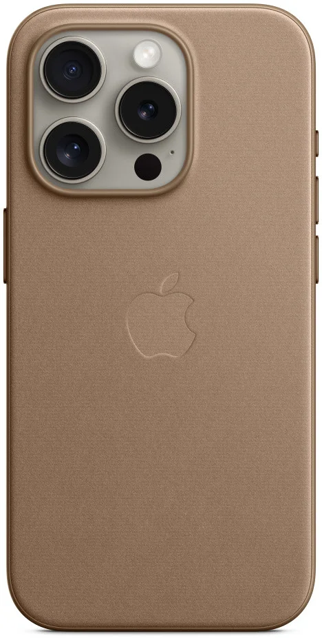 Origineel Apple iPhone 15 Pro Hoesje FineWoven Case Taupe afbeelding 5