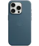 Origineel Apple iPhone 15 Pro Hoesje FineWoven Case Oceaan Blauw