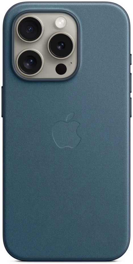 Origineel Apple iPhone 15 Pro Hoesje FineWoven Case Oceaan Blauw afbeelding 5