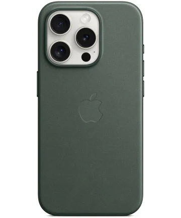 Origineel Apple iPhone 15 Pro Hoesje FineWoven Case Evergreen Hoesjes