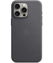 Origineel Apple iPhone 15 Pro Max Hoesje FineWoven Case Zwart
