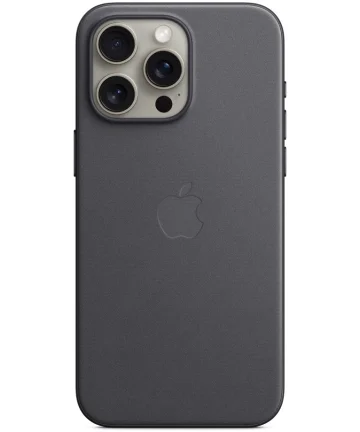 Origineel Apple iPhone 15 Pro Max Hoesje FineWoven Case Zwart Hoesjes