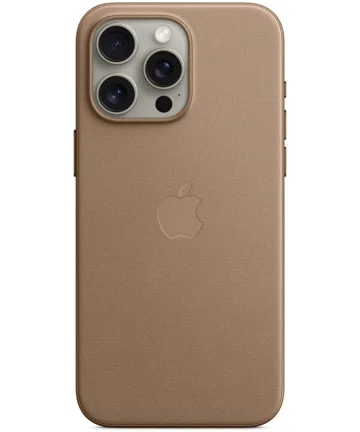 Origineel Apple iPhone 15 Pro Max Hoesje FineWoven Case Taupe Hoesjes