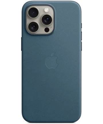 Origineel Apple iPhone 15 Pro Max Hoesje FineWoven Case Oceaan Blauw Hoesjes