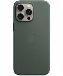 Origineel Apple iPhone 15 Pro Max Hoesje FineWoven Case Evergreen