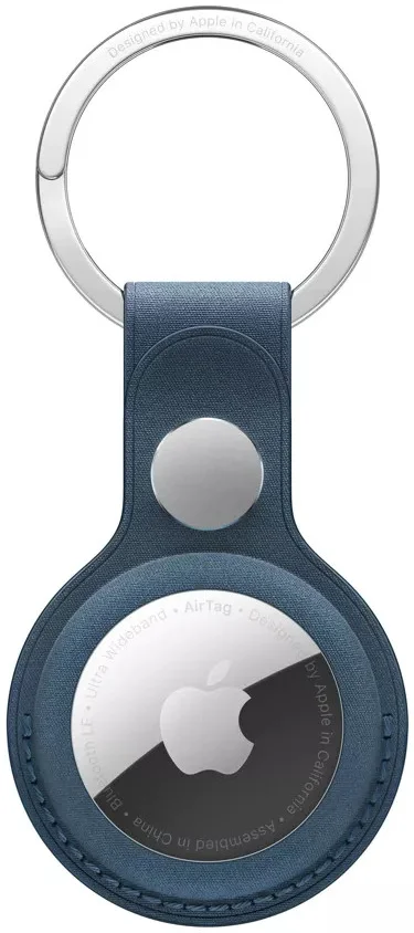 Origineel Apple AirTag Sleutelhanger Hoes FineWoven met Haak Blauw afbeelding 1