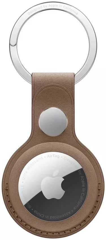 Origineel Apple AirTag Sleutelhanger Hoes FineWoven met Haak Bruin afbeelding 1