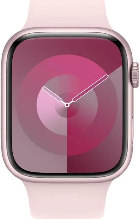 Originele Apple Watch Sportband - 1-9/SE/Ultra 49MM/45MM/44MM/42MM - M/L Roze afbeelding 3