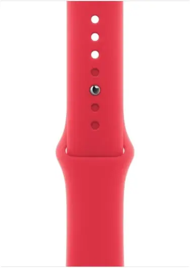 Originele Apple Watch Sportband - 1-10/SE/Ultra 49/46/45/44/42MM - S/M - Rood afbeelding 2