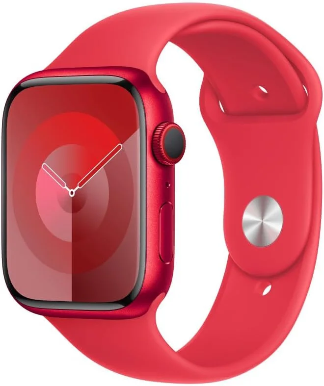 Originele Apple Watch Sportband - 1-10/SE/Ultra - 49/46/45/44/42MM - M/L - Rood afbeelding 1