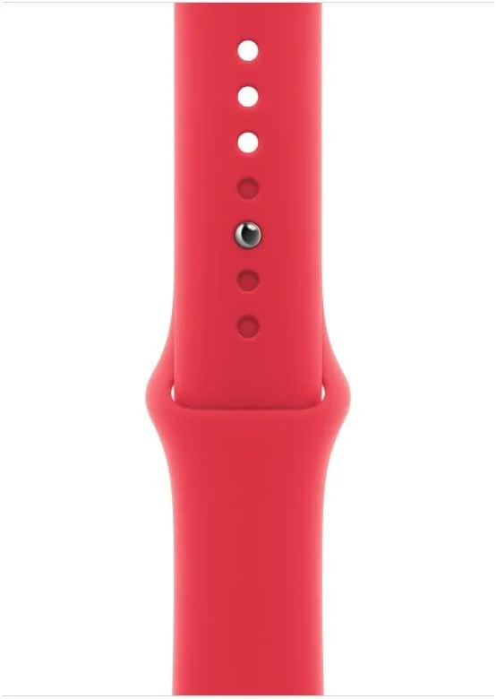 Originele Apple Watch Sportband - 1-10/SE/Ultra - 49/46/45/44/42MM - M/L - Rood afbeelding 2